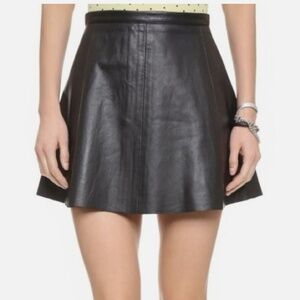 Love Leather Black Mini Skirt